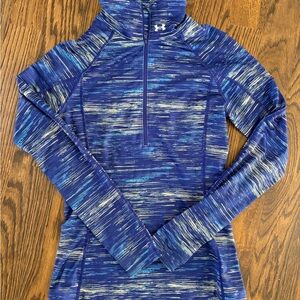 Under Armour Women's Blue and Gray Hoodie